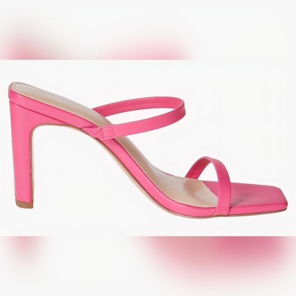 The Drop Avery Square Toe Two Strap High Heeled Sandal #780 - Picture 14 of 16